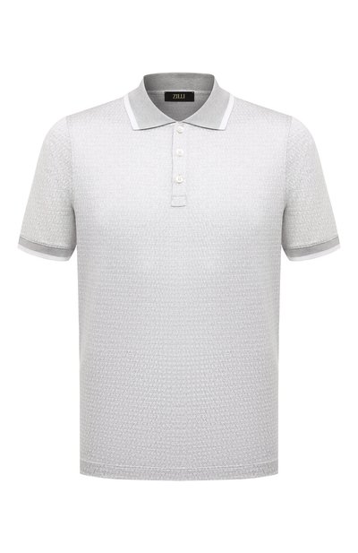 Мужское поло из хлопка и шелка ZILLI, арт. KBP005M0107VZJA00M