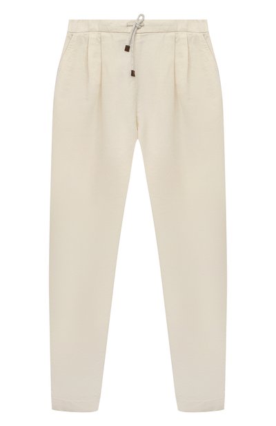 Брюки изо льна и хлопка BRUNELLO CUCINELLI, арт. B291DP113B, фот о 1