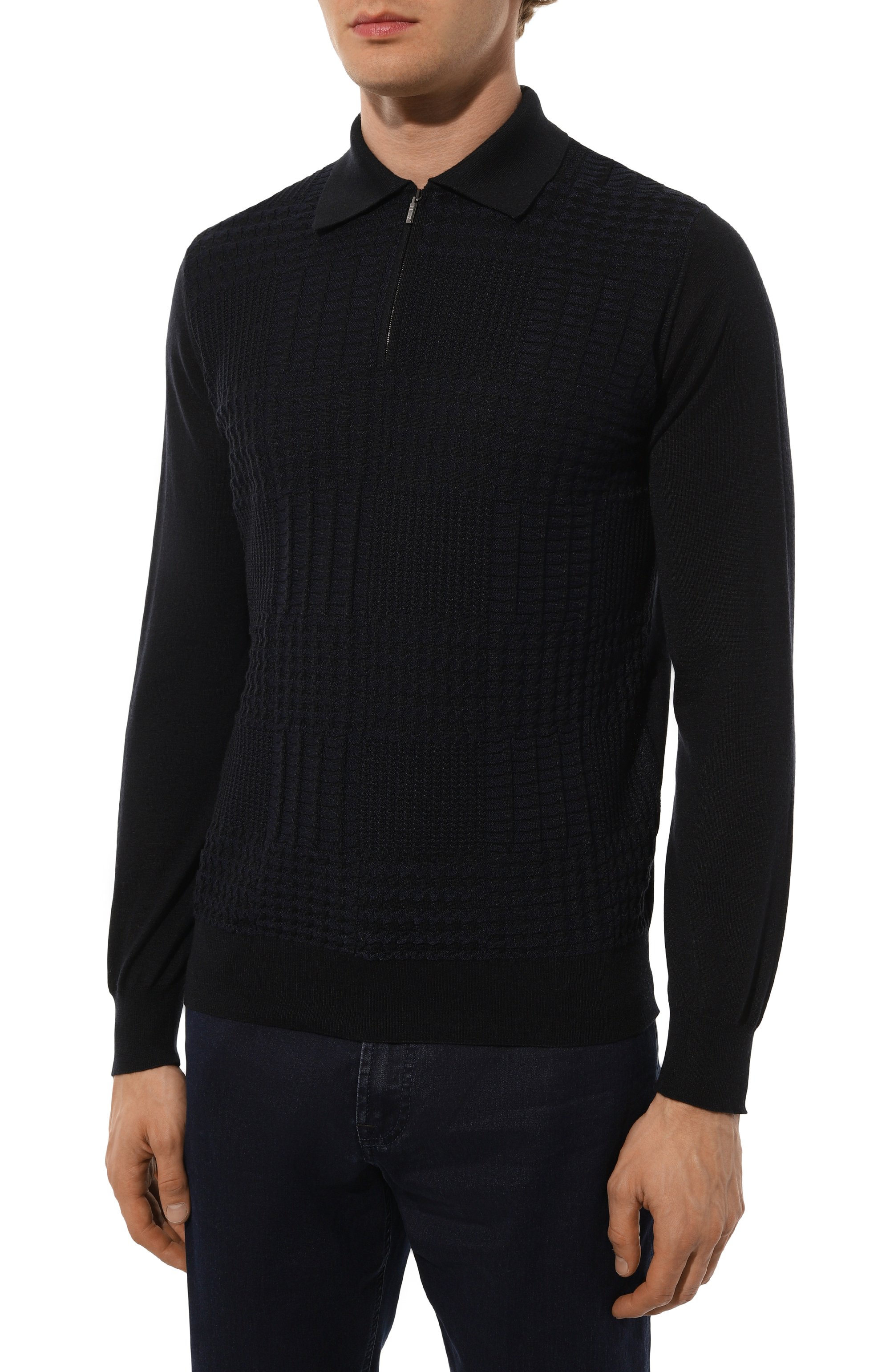 Поло из кашемира и шелка ZILLI, арт. KZP001M0330VPDG00, фото 3