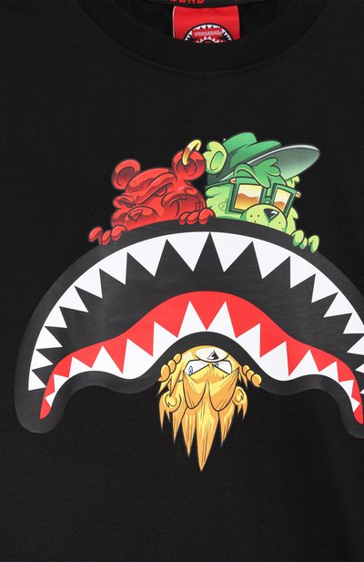 Хлопковая футболка SPRAYGROUND, арт. SPY1343BLK_001, фото 3