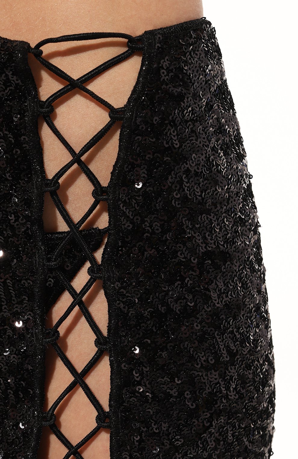 Юбка-парео с пайетками OSEREE черного цвета по цене 29650 руб., арт. PGS249, фото 5 Юбка-парео с пайетками OSEREE, арт. PGS249, фото 5