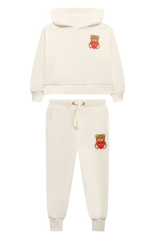 

Комплект из худи и брюк Moschino, Белый