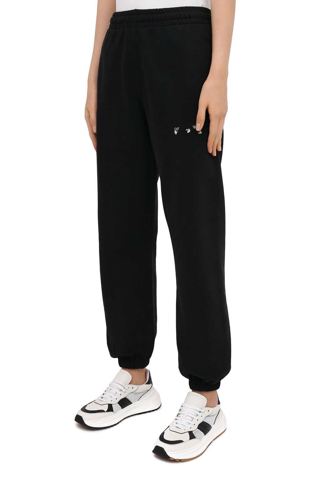 Хлопковые джоггеры OFF-WHITE, арт. 0WCH006R21JER001, фото 3
