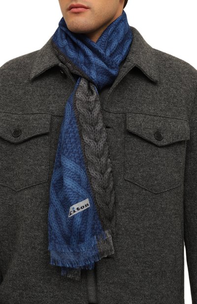 Шарф из шерсти и кашемира KITON, арт. USCIACK0261F09, фото 2