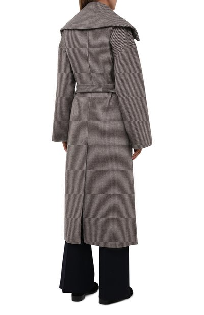 Пальто из шерсти и шелка NANUSHKA серого цвета по цене 96200 руб., арт. NW21PF0W00767, фото 4 Пальто из шерсти и шелка NANUSHKA, арт. NW21PF0W00767, фото 4