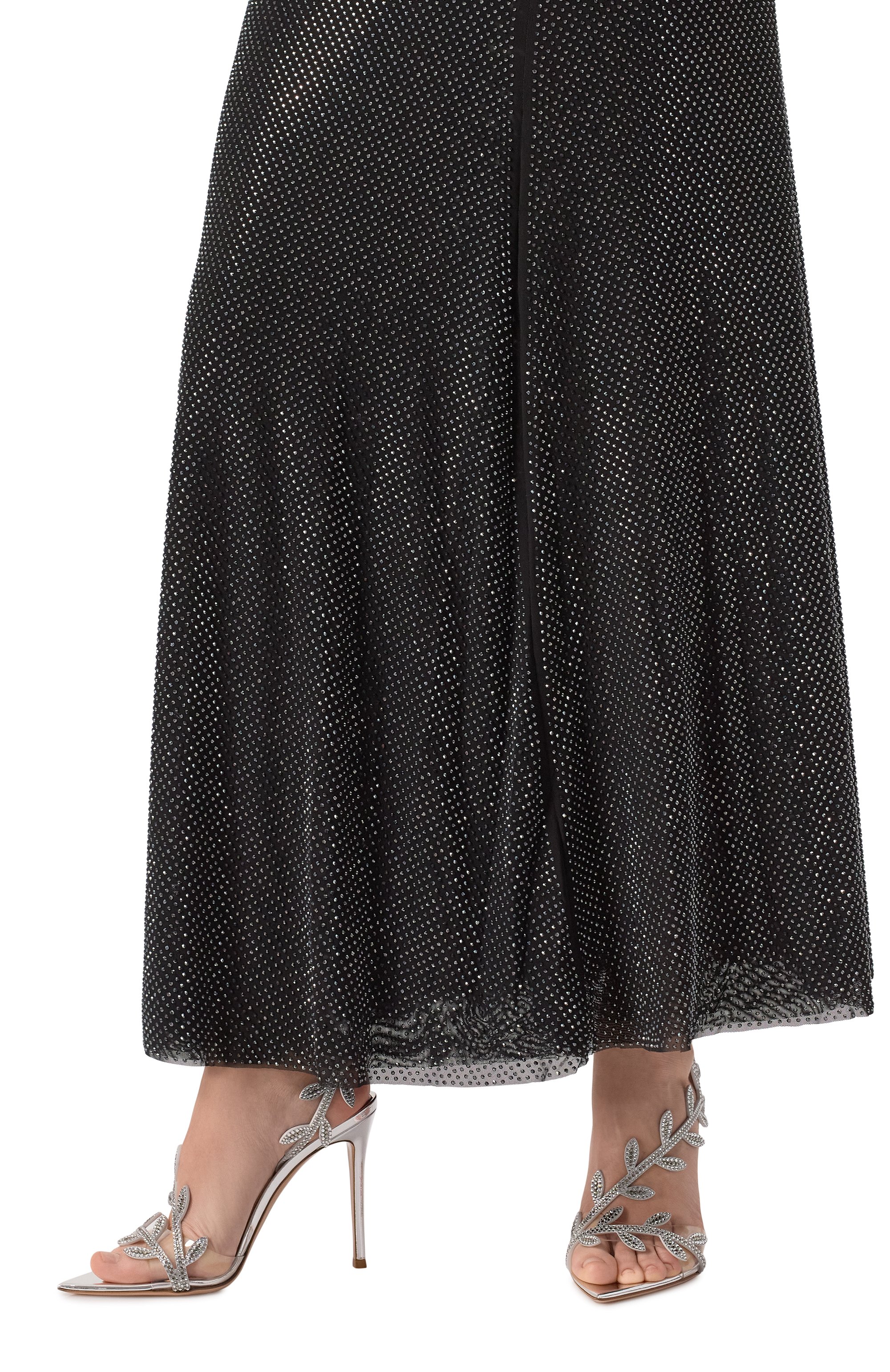 Кожаные босоножки crystal flavia 105 GIANVITO ROSSI, арт. G32448.15RIC.GBMTRSS, фото 3