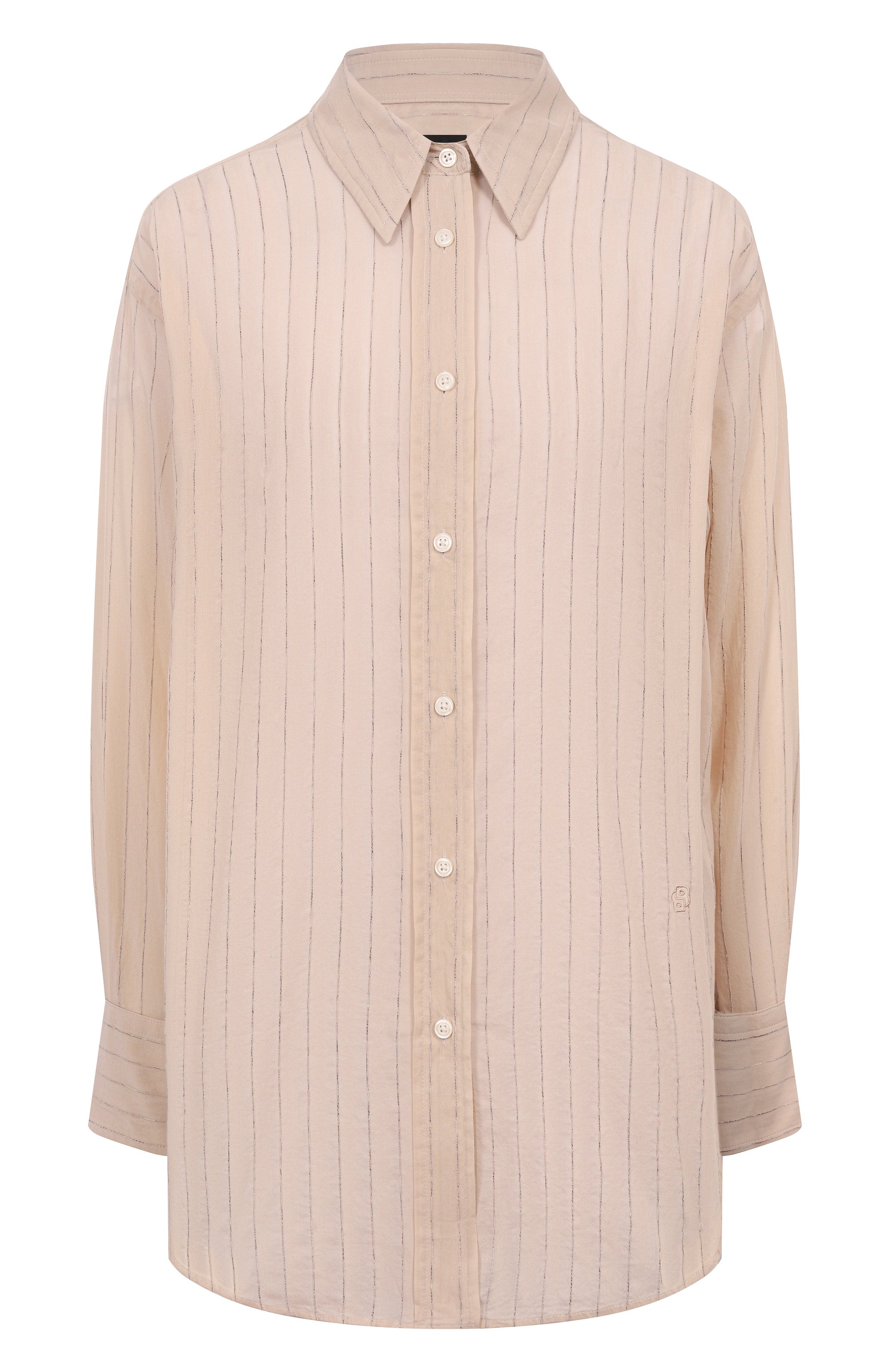 Рубашка из хлопка и вискозы BOSS, арт. 50540633, фото 1