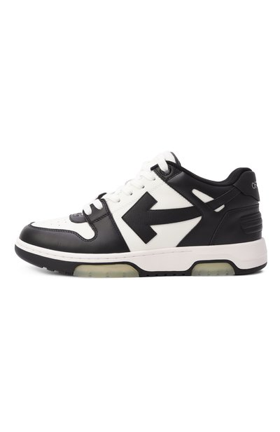 Кожаные кеды out of office OFF-WHITE, арт. 0MIA189C99LEA007, фото 4