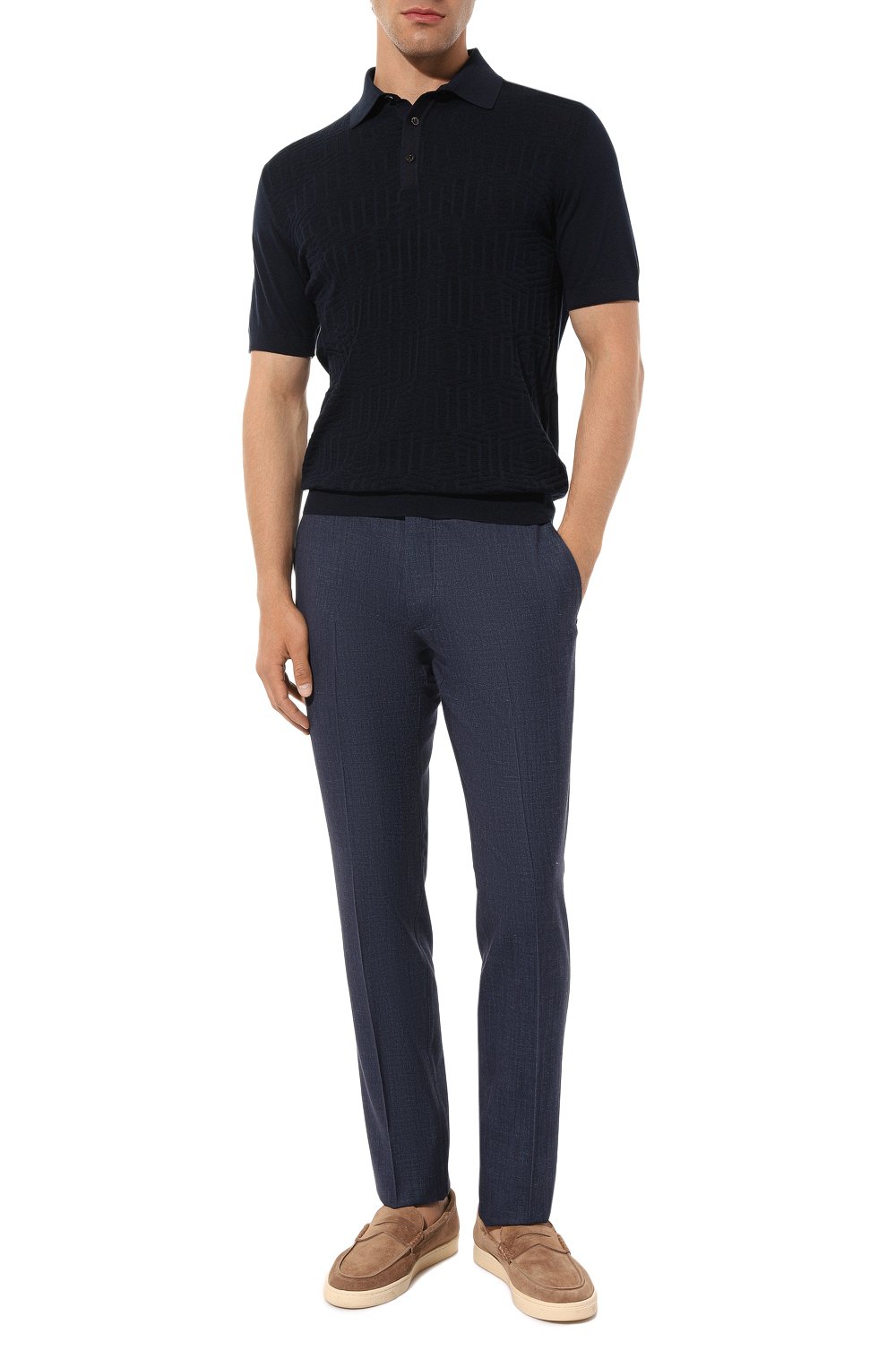 Поло из шелка и хлопка STEFANO RICCI, арт. K818062P13/F23289, фото 2