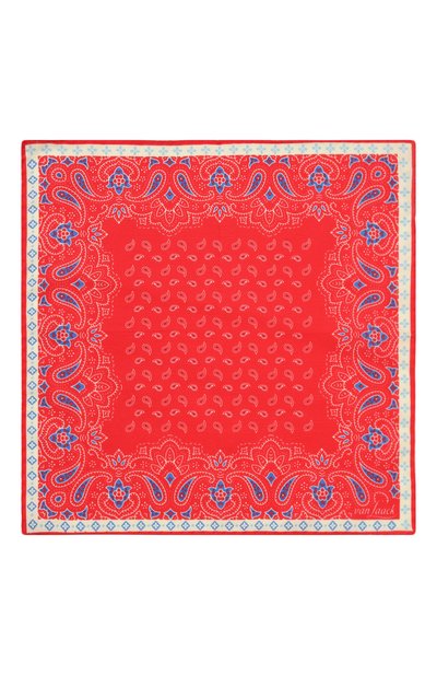 Платок из хлопка и шелка VAN LAACK красного цвета по цене 9950 руб., арт. LE0N/Z10448, фото 2 Платок из хлопка и шелка VAN LAACK, арт. LE0N/Z10448, фото 2