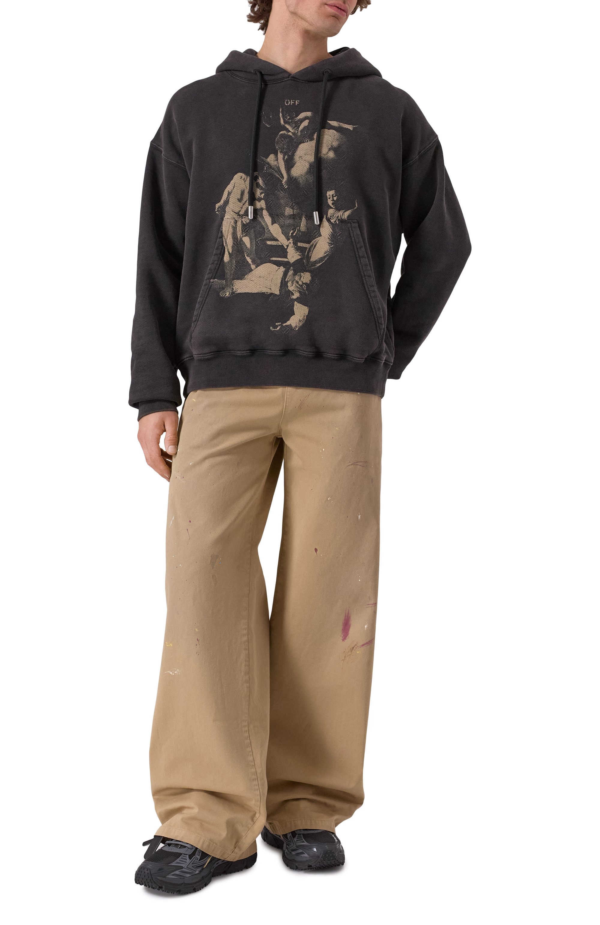 Хлопковое худи OFF-WHITE, арт. 0MBB085S25FLE000, фото 2
