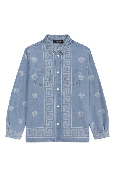 Джинсовая рубашка VERSACE, арт. 1018258/1A13070/8A-14A