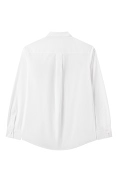 Детская хлопковая рубашка DSQUARED2 белого цвета, арт. DQ2708/D007D | Фото 2 (Драгоценные камни: Проставлено; Рукава: Длинные; Материал сплава: Проставлено; Случай: Повседневный; Материал внешний: Хлопок; Ростовка одежда: 8 лет | 128 см, 16 лет | 164 см, 13 - 15 лет | 158 см, 10 - 11 лет | 140 - 146см)