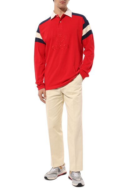 Хлопковое поло GUCCI, арт. 573260 XJA6E, фото 2