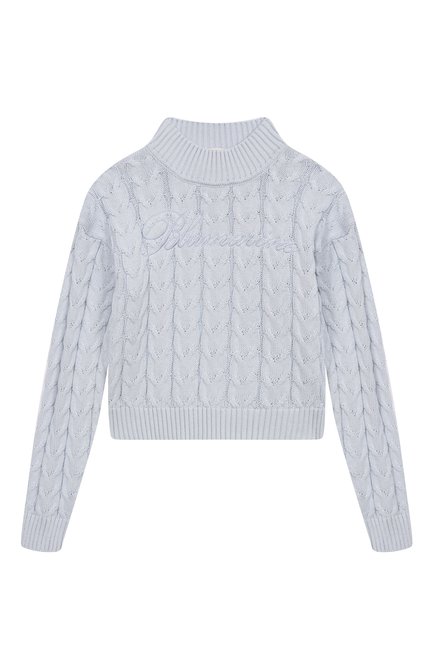 Свитер из хлопка и шерсти BLUMARINE, арт. BFMA013C/FL011/6A-12A