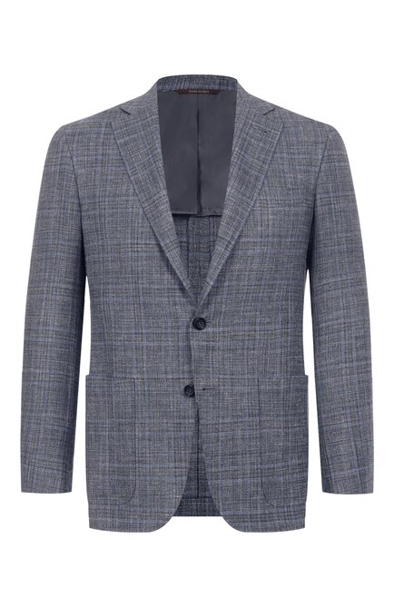 Мужской пиджак из шерсти и шелка CANALI, арт. 23275 CF00447