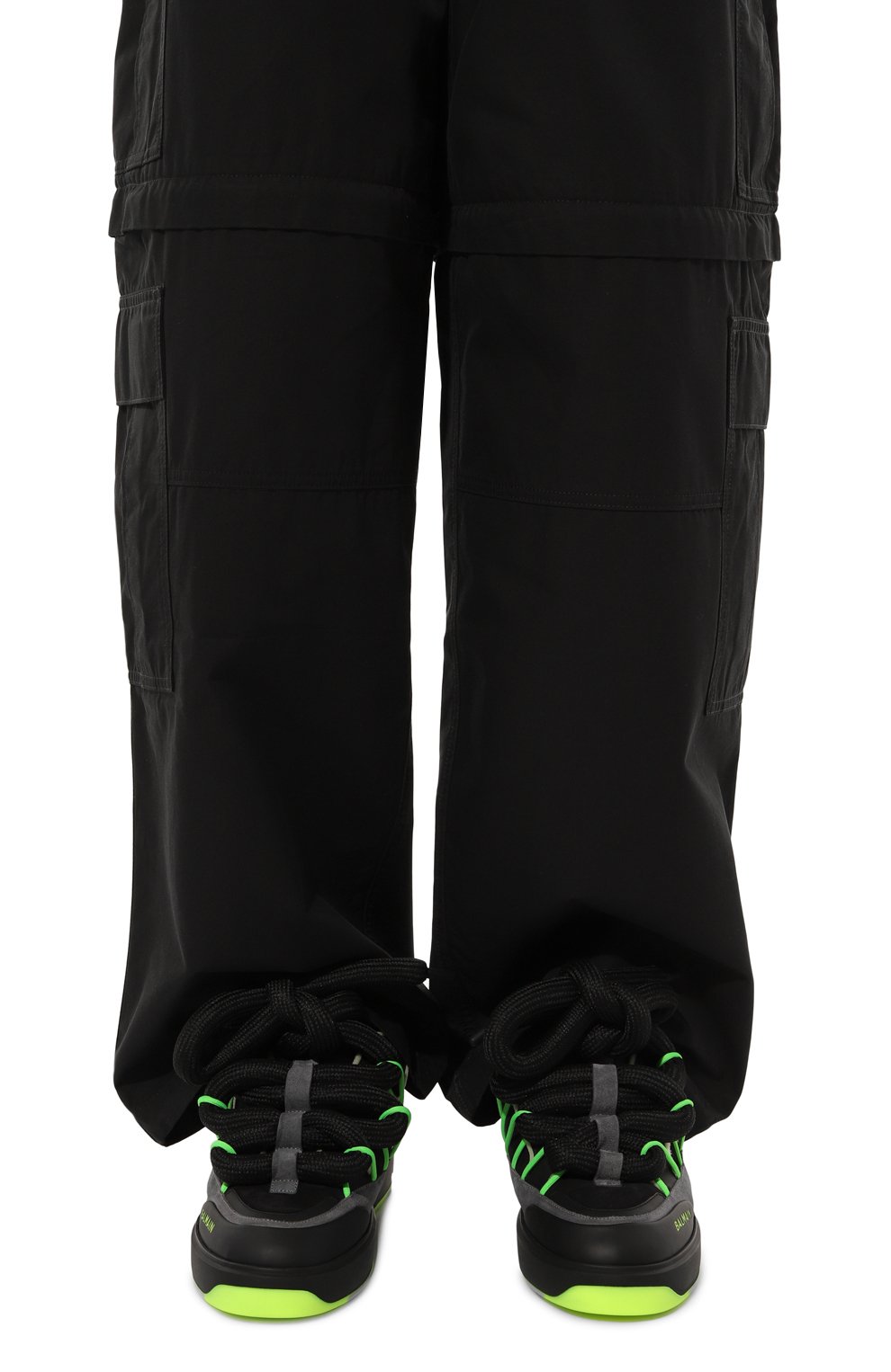 Кожаные кеды b-court puffy skate BALMAIN, арт. DM1VI361/LBTC, фото 3