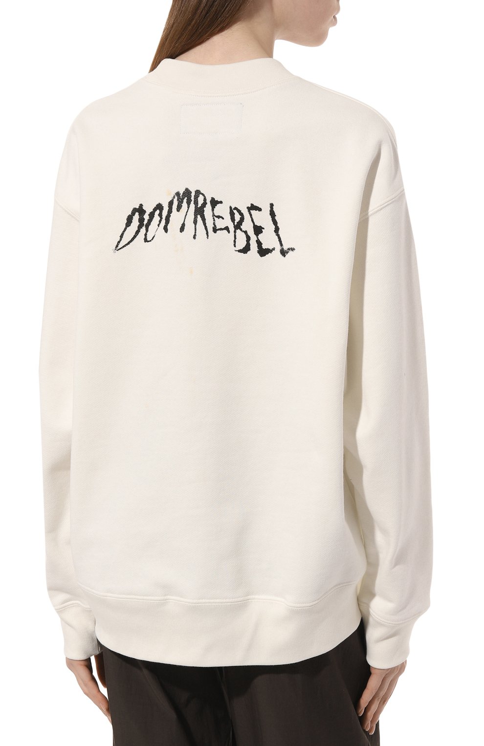 Хлопковый свитшот DOMREBEL кремового цвета по цене 31150 руб., арт. LULLABY/SWEATSHIRT, фото 4 Хлопковый свитшот DOMREBEL, арт. LULLABY/SWEATSHIRT, фото 4