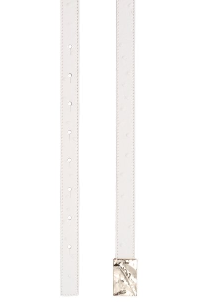 Кожаный ремень LOULOU DE SAISON молочного цвета по цене 34350 руб., арт. CEYL0N, фото 3 Кожаный ремень LOULOU DE SAISON, арт. CEYL0N, фото 3