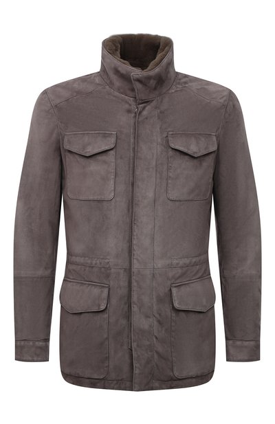 Замшевая куртка с меховой отделкой ANDREA CAMPAGNA, арт. A3T144/5603, фото 1