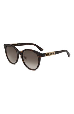 Женские солнцезащитные очки GUCCI коричневого цвета, арт. GG1191SK 002 | Фото 1 (Региональные ограничения белый список (Axapta Mercury): Не проставлено; Нос: Не проставлено; Материал: Пластик; Тип очков: С/з; Оптика Гендер: оптика-женское; Очки форма: Круглые)