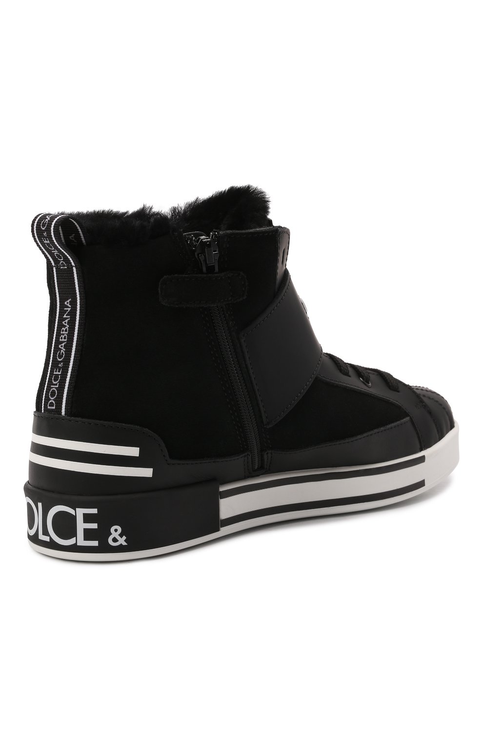 Высокие кожаные кеды DOLCE & GABBANA, арт. DA0980/A0527/37-39, фото 3