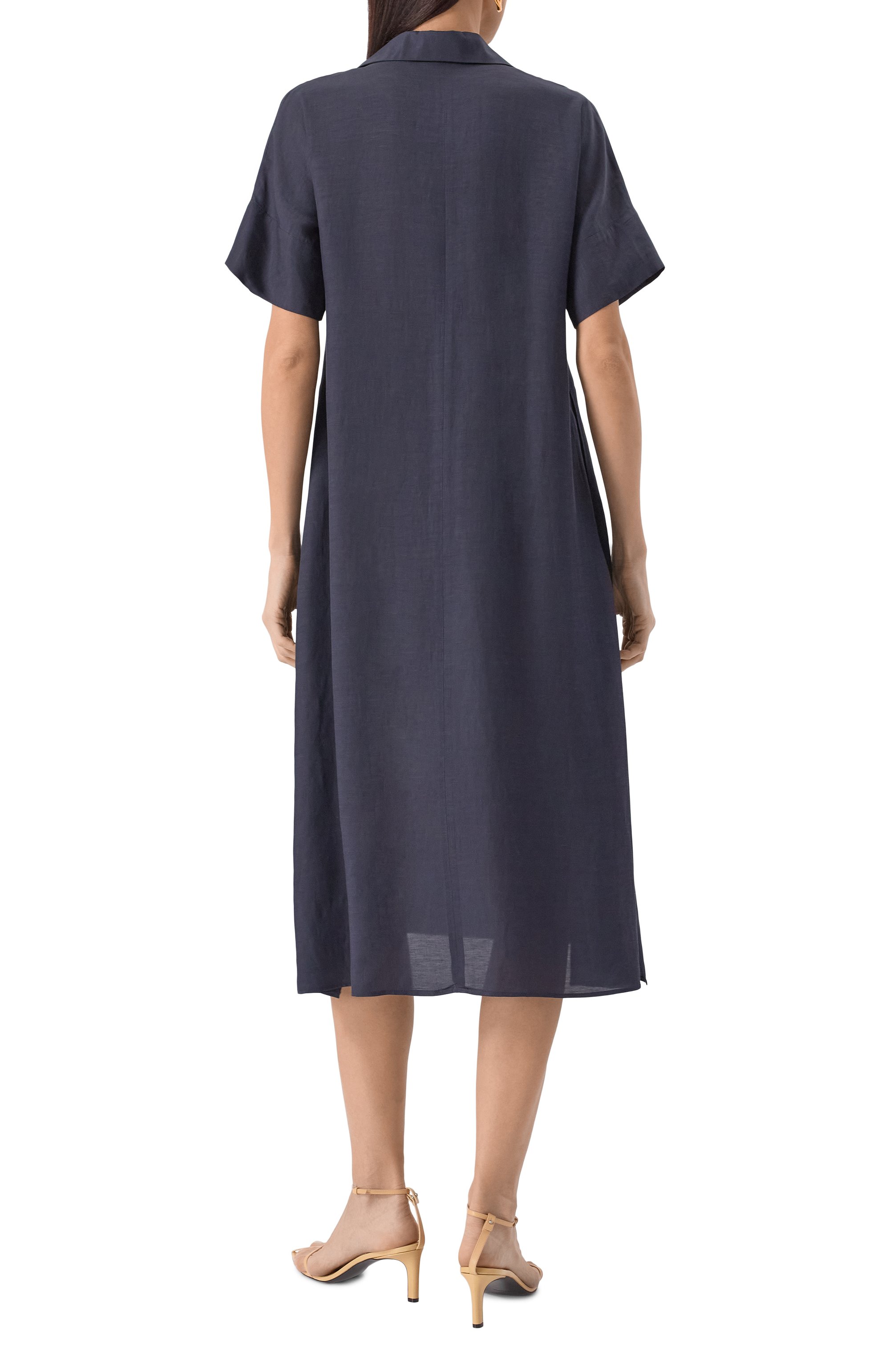 Платье из вискозы и льна ANTONELLI FIRENZE, арт. L6579N/922, фото 4