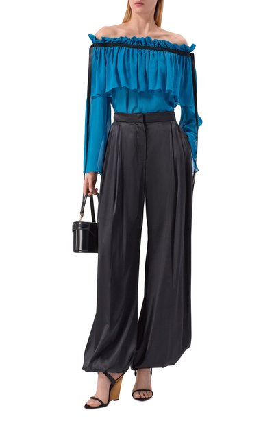 Шелковые брюки NINA RICCI, арт. 26PCPA011/SE1415, фото 2