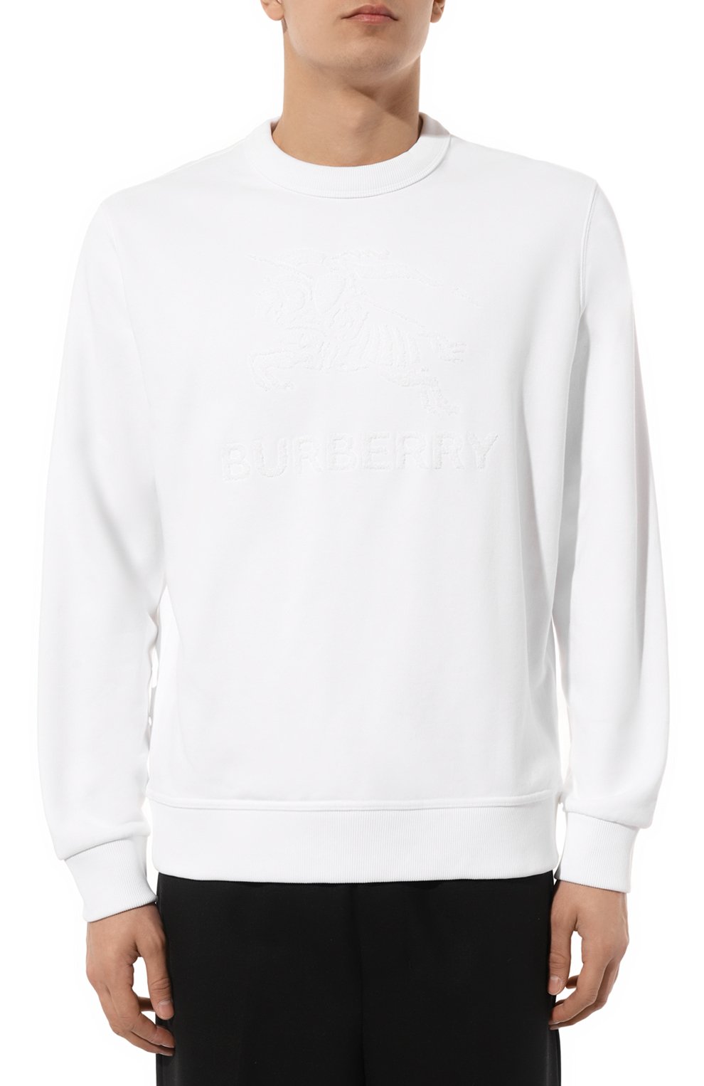 Хлопковый свитшот BURBERRY, арт. 8072758, фото 3