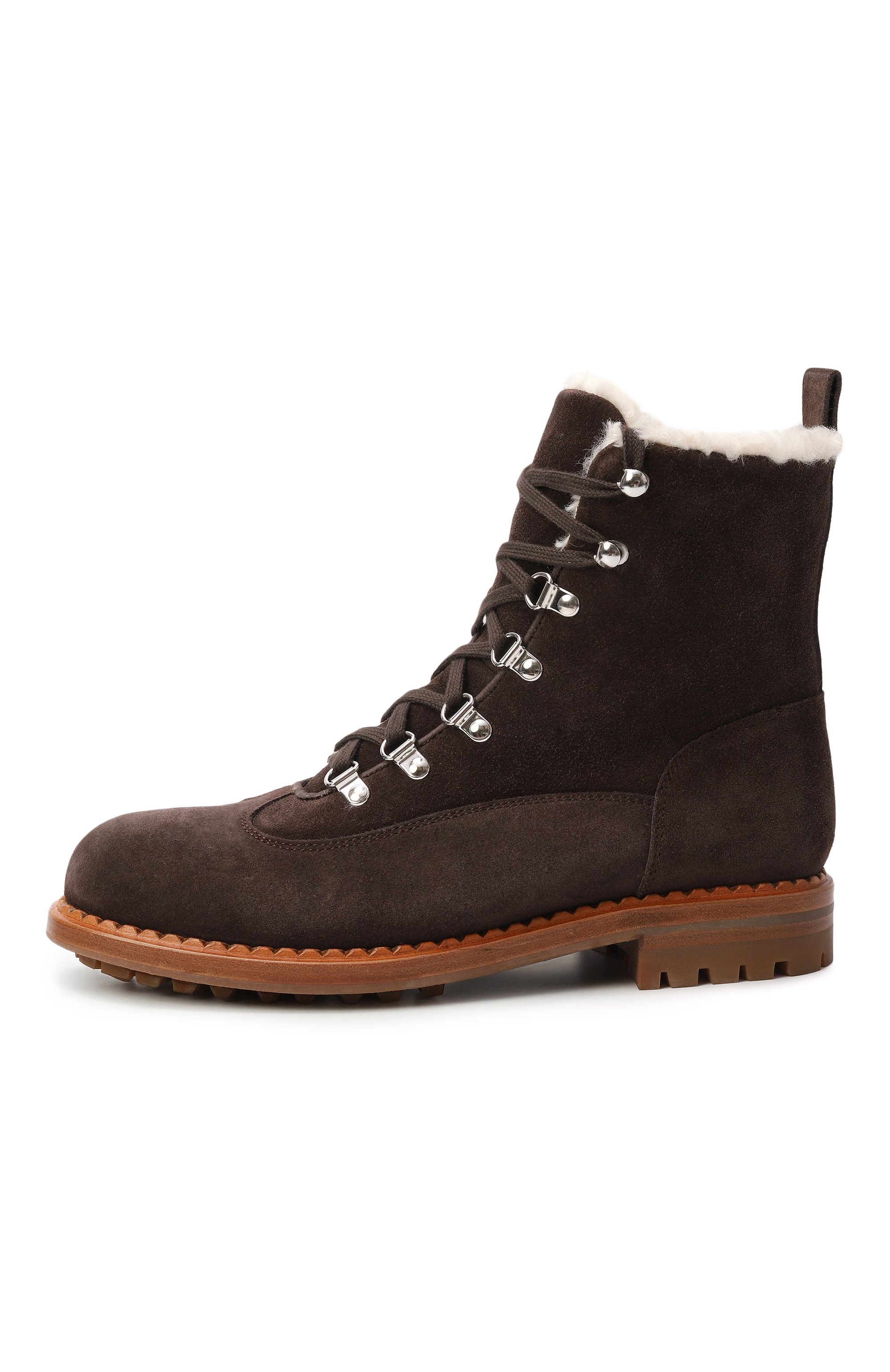 Замшевые ботинки KITON, арт. D58812N0113605, фото 4