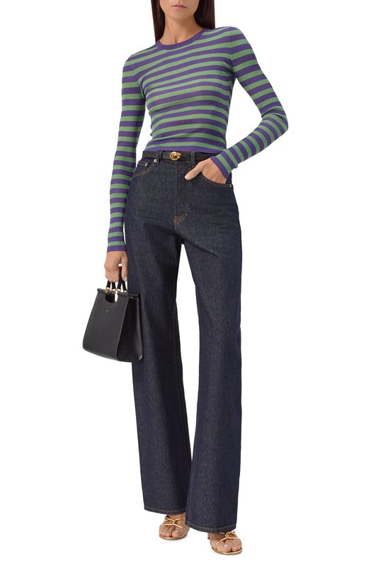 Пуловер из вискозы Dolce & Gabbana FXXA9Z/JAIRR Разноцветный  FXXA9Z/JAIRR Фото 2