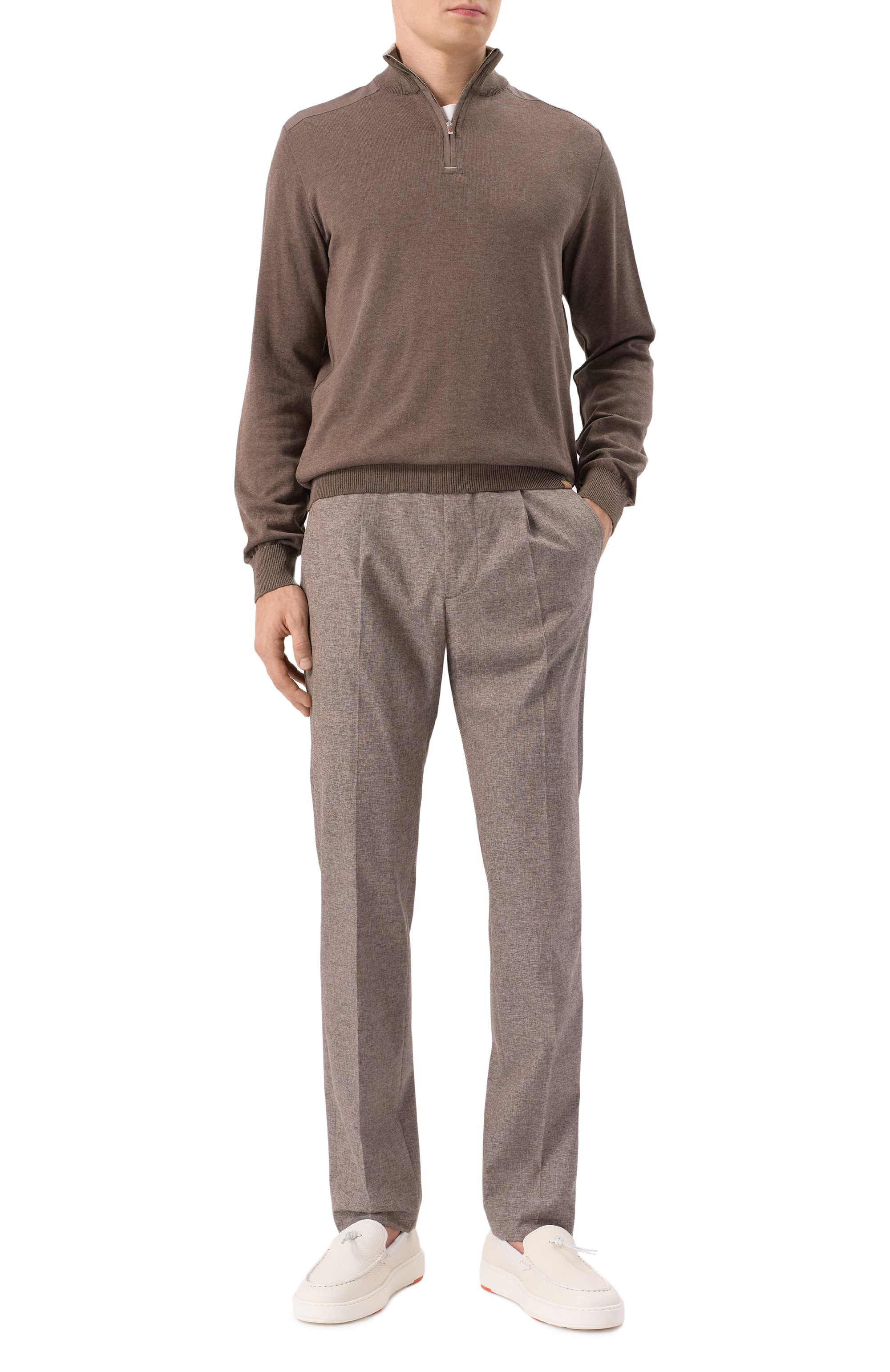 Брюки из шерсти и хлопка BERWICH, арт. BERT0/GB1866, фото 2