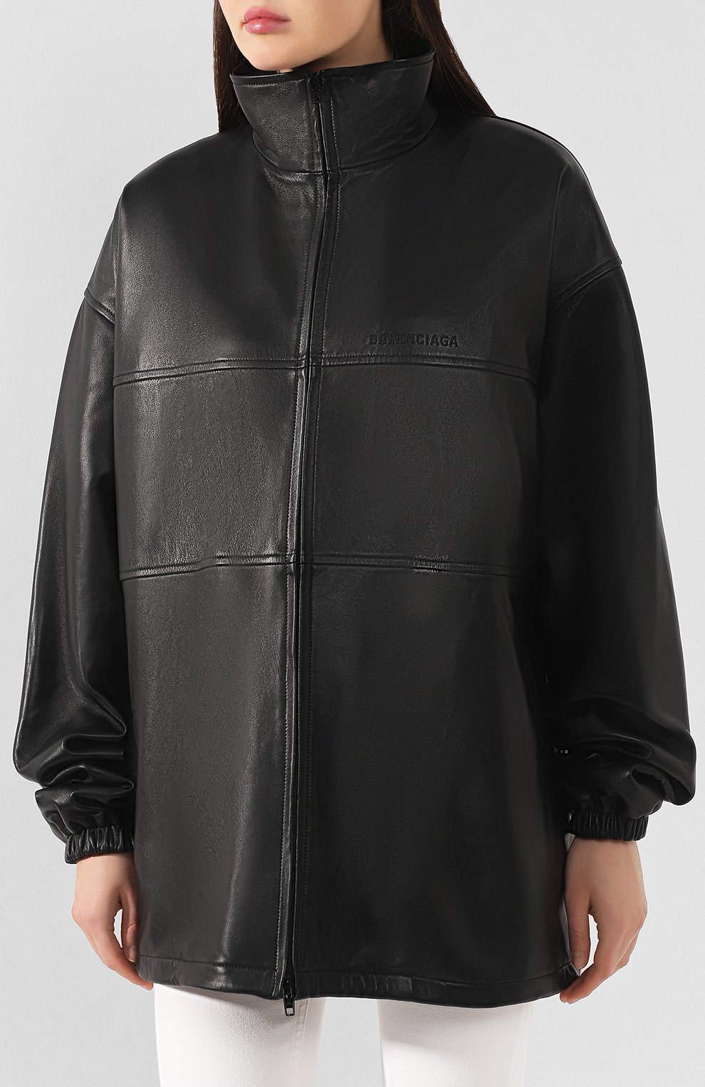 Кожаная куртка BALENCIAGA черного цвета по цене 229000 руб., арт. 583516/TES07, фото 3 Кожаная куртка BALENCIAGA, арт. 583516/TES07, фото 3