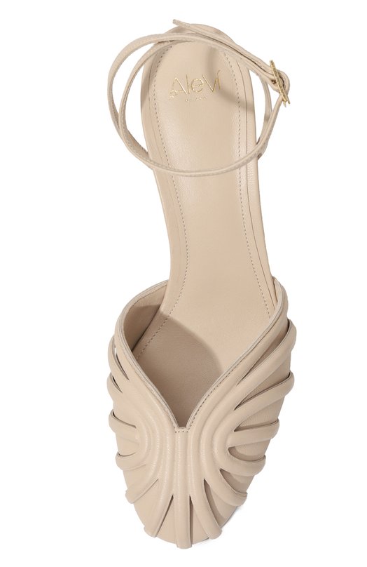 Кожаные туфли Thalia 75 Alevi Milano L25W5002.N.0770136 Кремовый  L25W5002.N.0770136 Фото 6