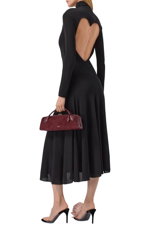 Платье из вискозы Alaia AA9R2789J070B Чёрный  AA9R2789J070B Фото 2