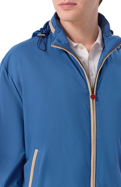 Бомбер KITON синего цвета по цене 539500 руб., арт. UW2314V0822H, фото 5 Бомбер KITON, арт. UW2314V0822H, фото 5