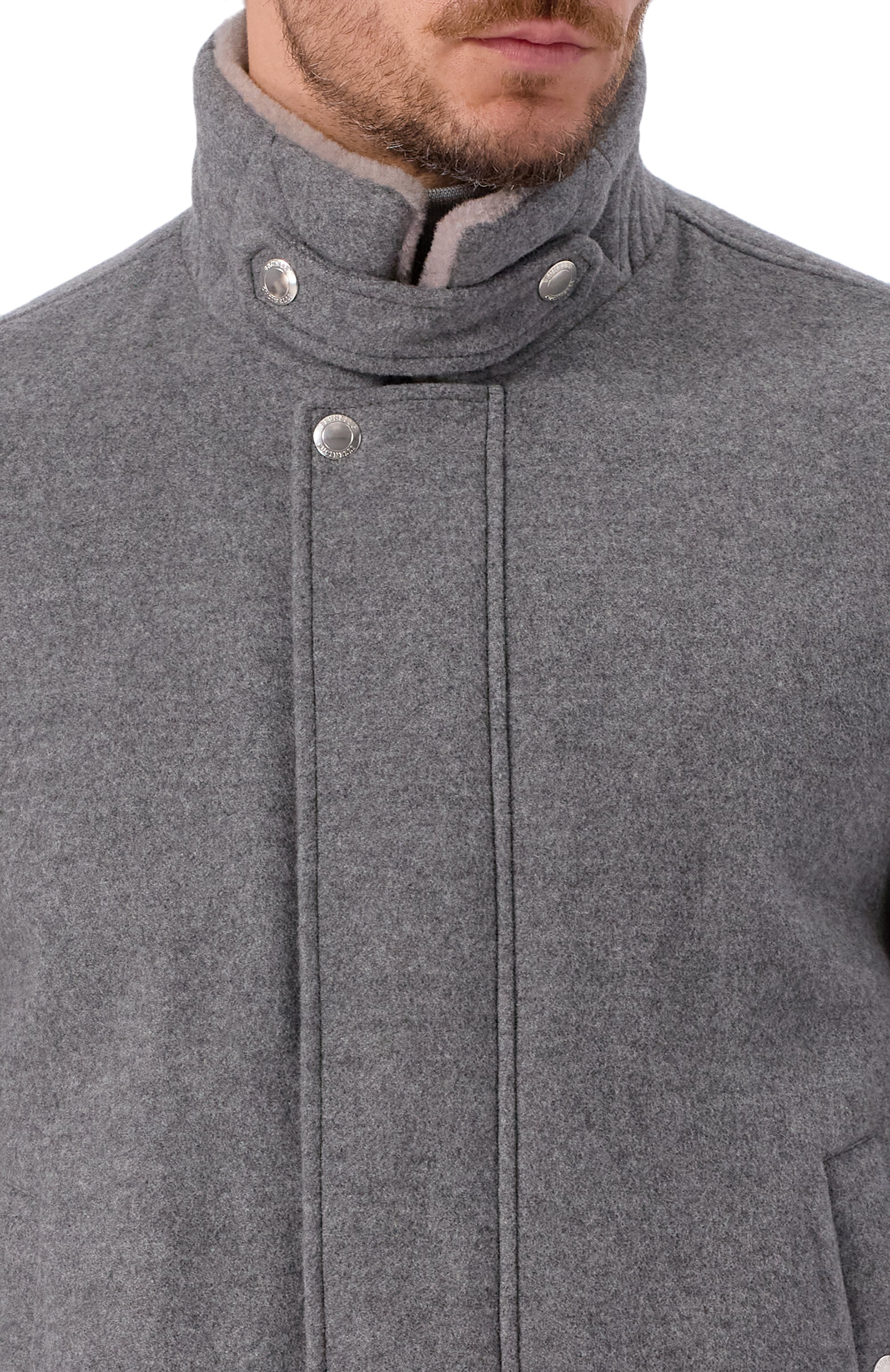 Бомбер с подкладкой из овчины BRUNELLO CUCINELLI серого цвета по цене 1505000 руб., арт. MT4016887, фото 5 Бомбер с подкладкой из овчины BRUNELLO CUCINELLI, арт. MT4016887, фото 5