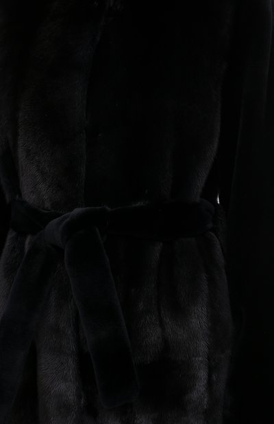 Шуба из меха норки с капюшоном YVES SALOMON, арт. 9WYM44719VLVR, фото 5