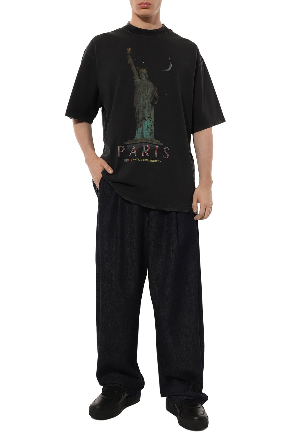 Хлопковая футболка BALENCIAGA, арт. 764235/TQVR9, фото 2