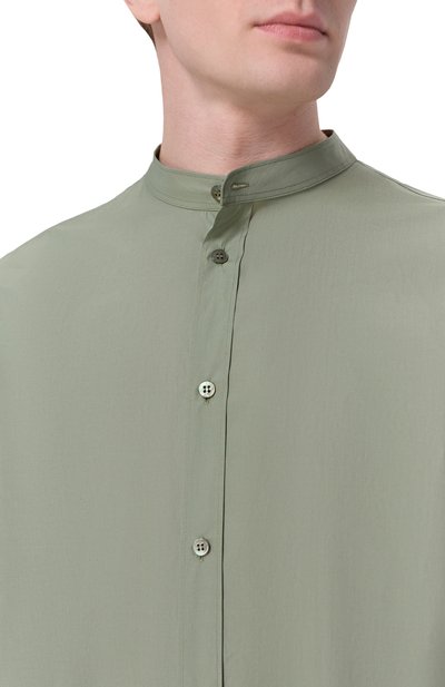 Хлопковая рубашка MVST хаки цвета по цене 89950 руб., арт. M26.2PM.B008/F080, фото 5 Хлопковая рубашка MVST, арт. M26.2PM.B008/F080, фото 5
