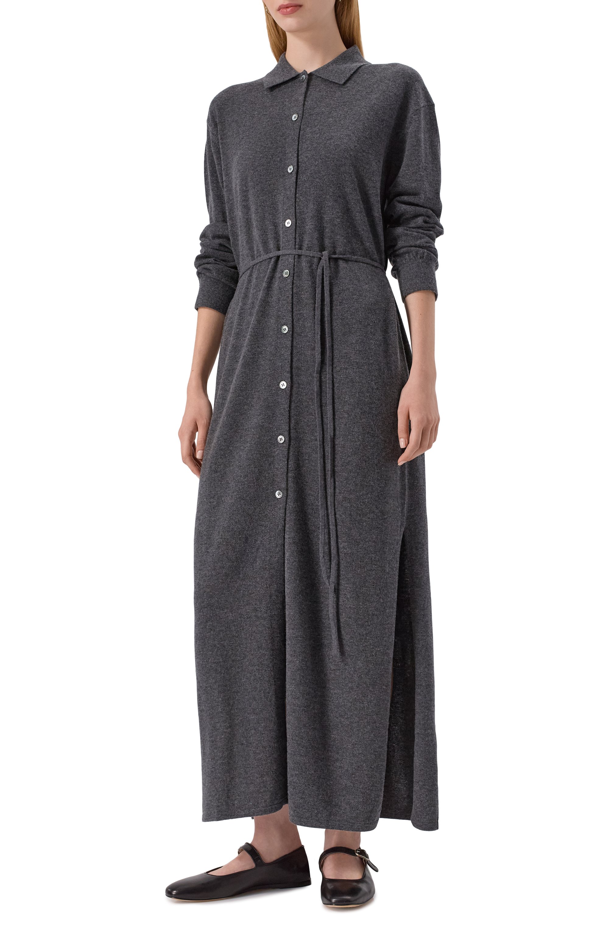 Платье из шерсти и кашемира 12 STOREEZ серого цвета по цене 26000 руб., арт. 134630, фото 2 Платье из шерсти и кашемира 12 STOREEZ, арт. 134630, фото 2
