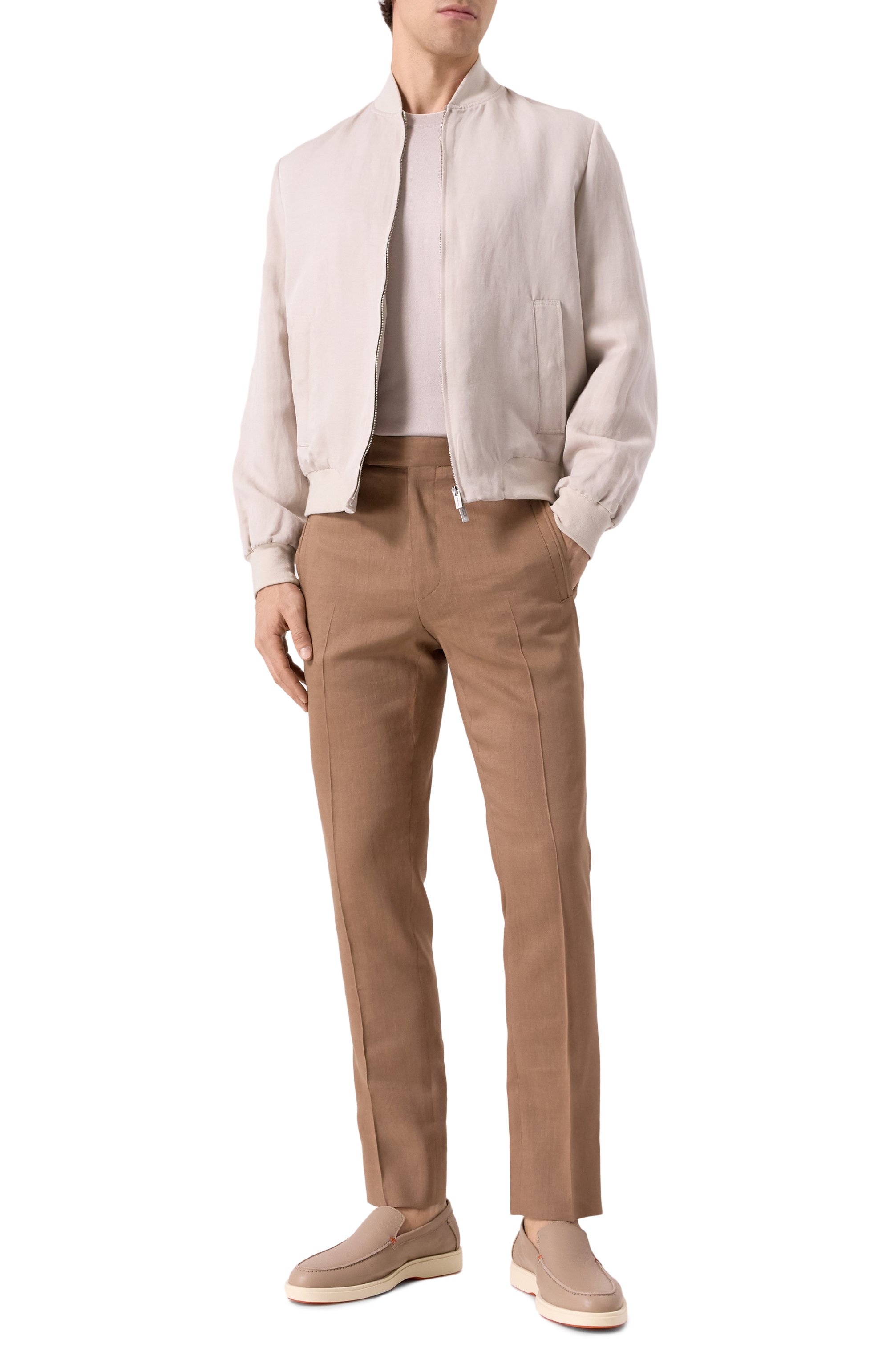 Кожаные лоферы detroit SANTONI, арт. MGDG17824TICSWLM, фото 2