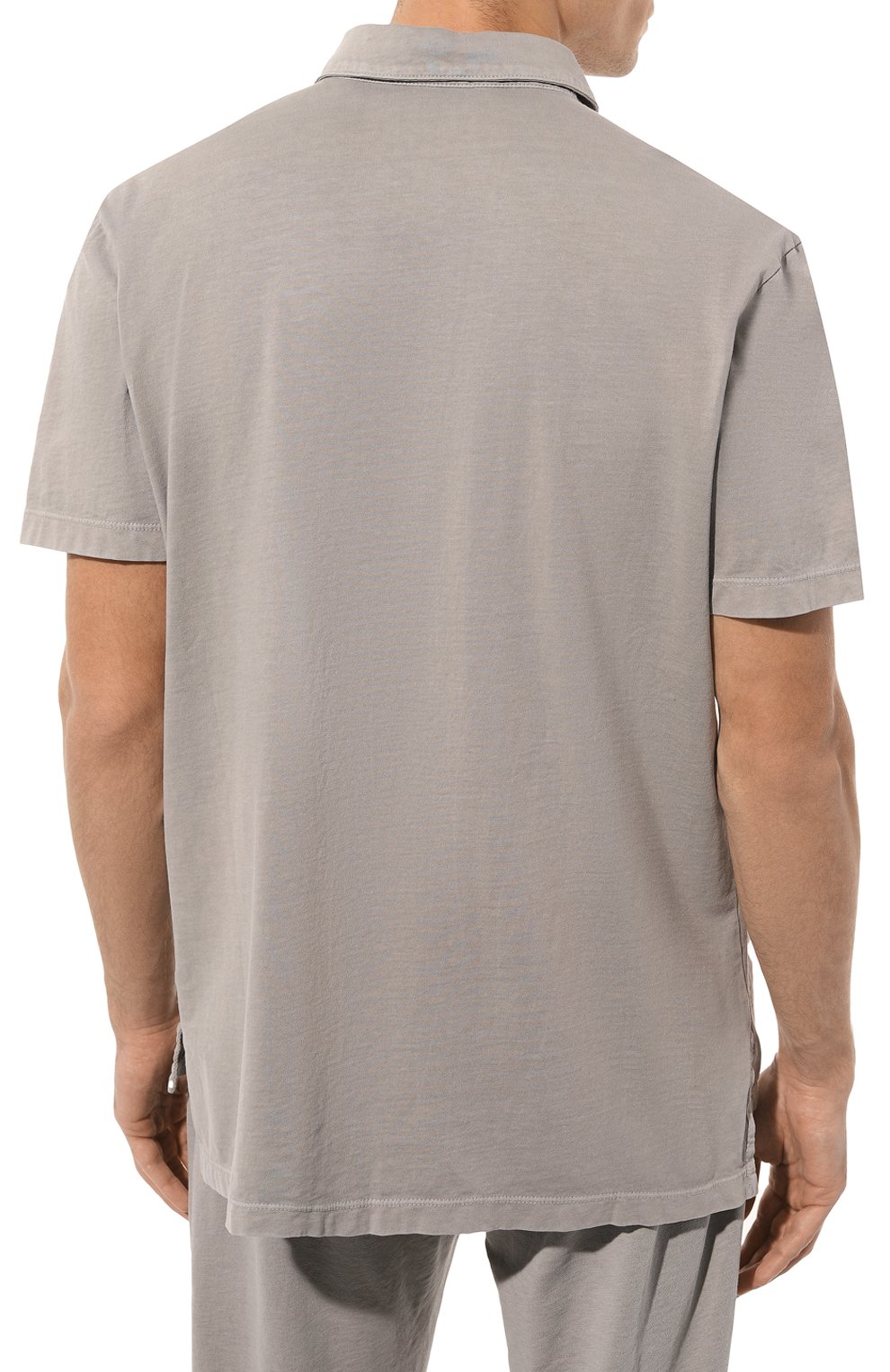 Хлопковое поло JAMES PERSE светло-серого цвета по цене 28050 руб., арт. MSX3337/FOG, фото 4 Хлопковое поло JAMES PERSE, арт. MSX3337/FOG, фото 4