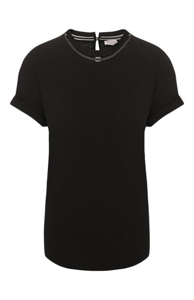 Женская хлопковая футболка BRUNELLO CUCINELLI, арт. MH974BX210