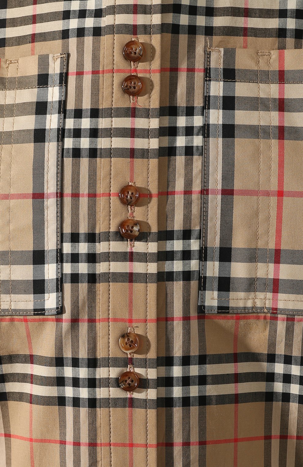 Хлопковая рубашка BURBERRY, арт. 8029532, фото 5