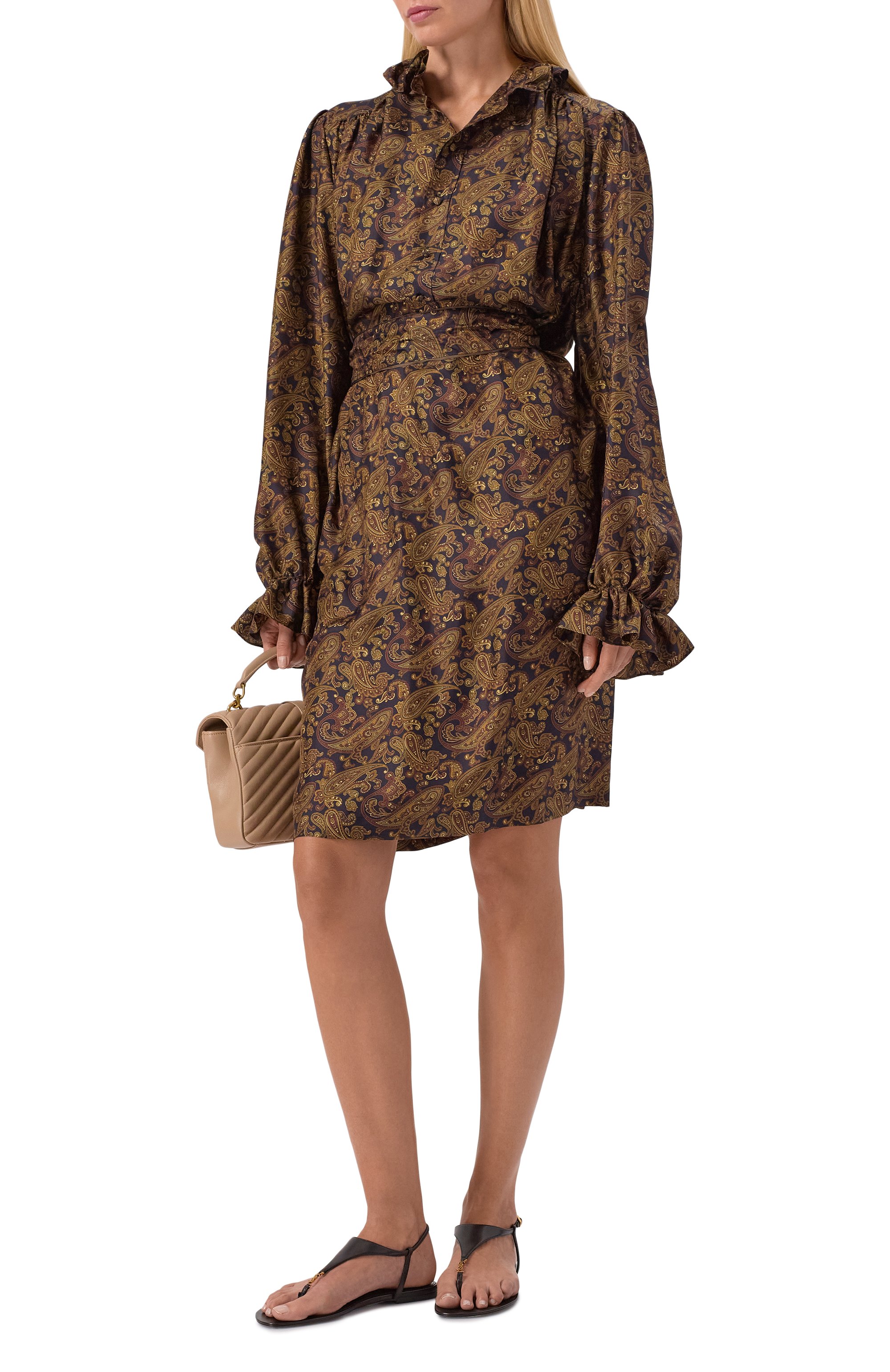 Кожаные сандалии cassandra SAINT LAURENT, арт. 841570/AADF0, фото 3