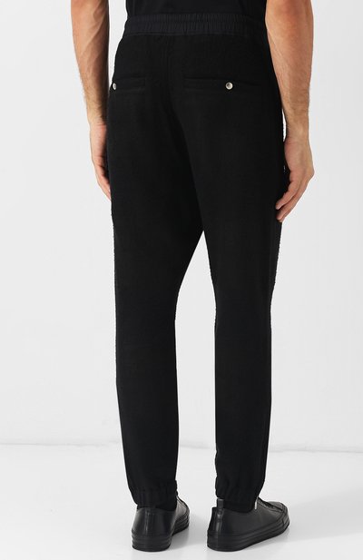 Шерстяные брюки прямого кроя с поясом на кулиске RICK OWENS черного цвета по цене 59650 руб., арт. RU18F1394/WH, фото 4 Шерстяные брюки прямого кроя с поясом на кулиске RICK OWENS, арт. RU18F1394/WH, фото 4