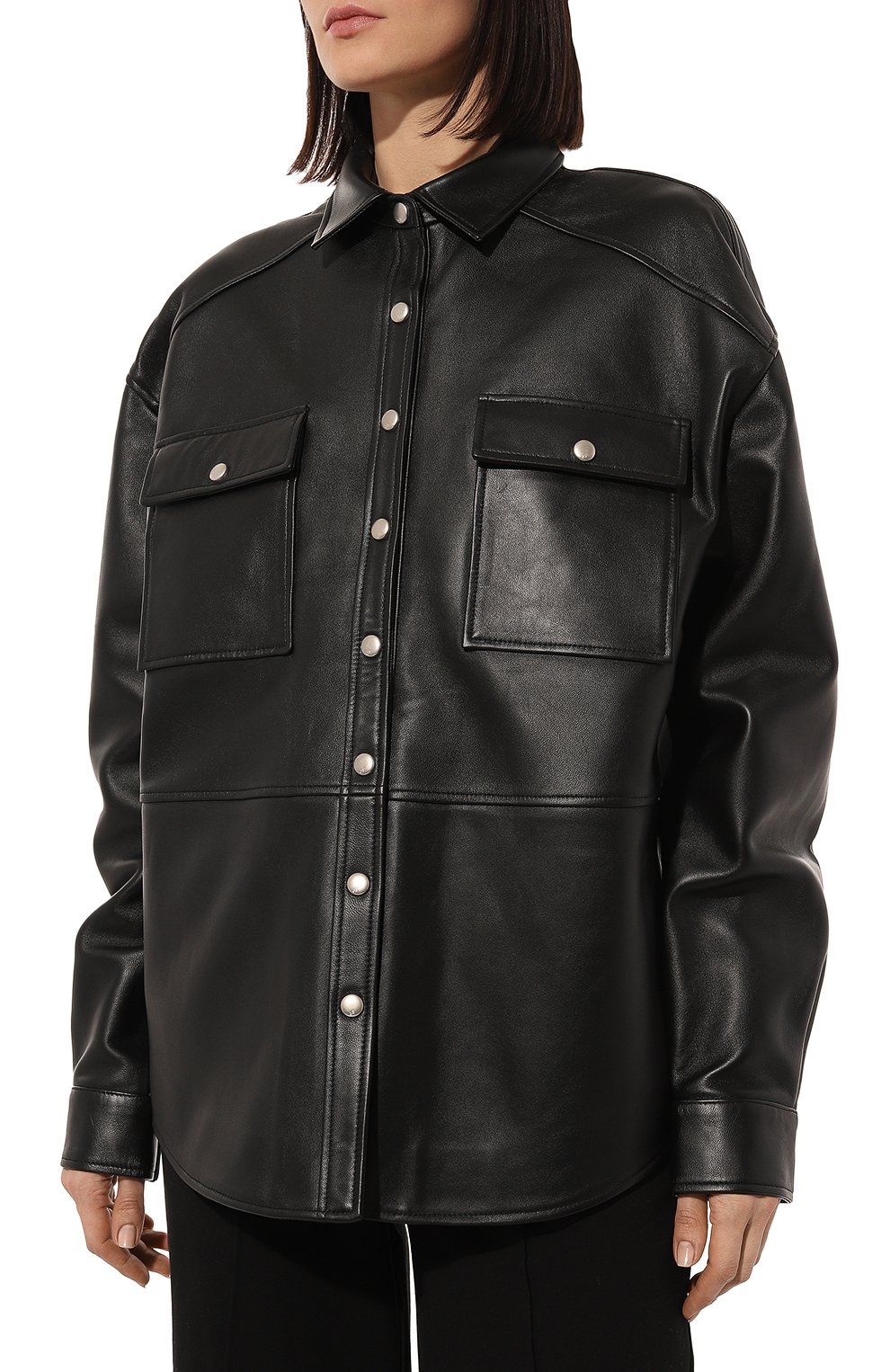 Кожаная рубашка MAINLESS, арт. LS22-01-02-BL, фото 3