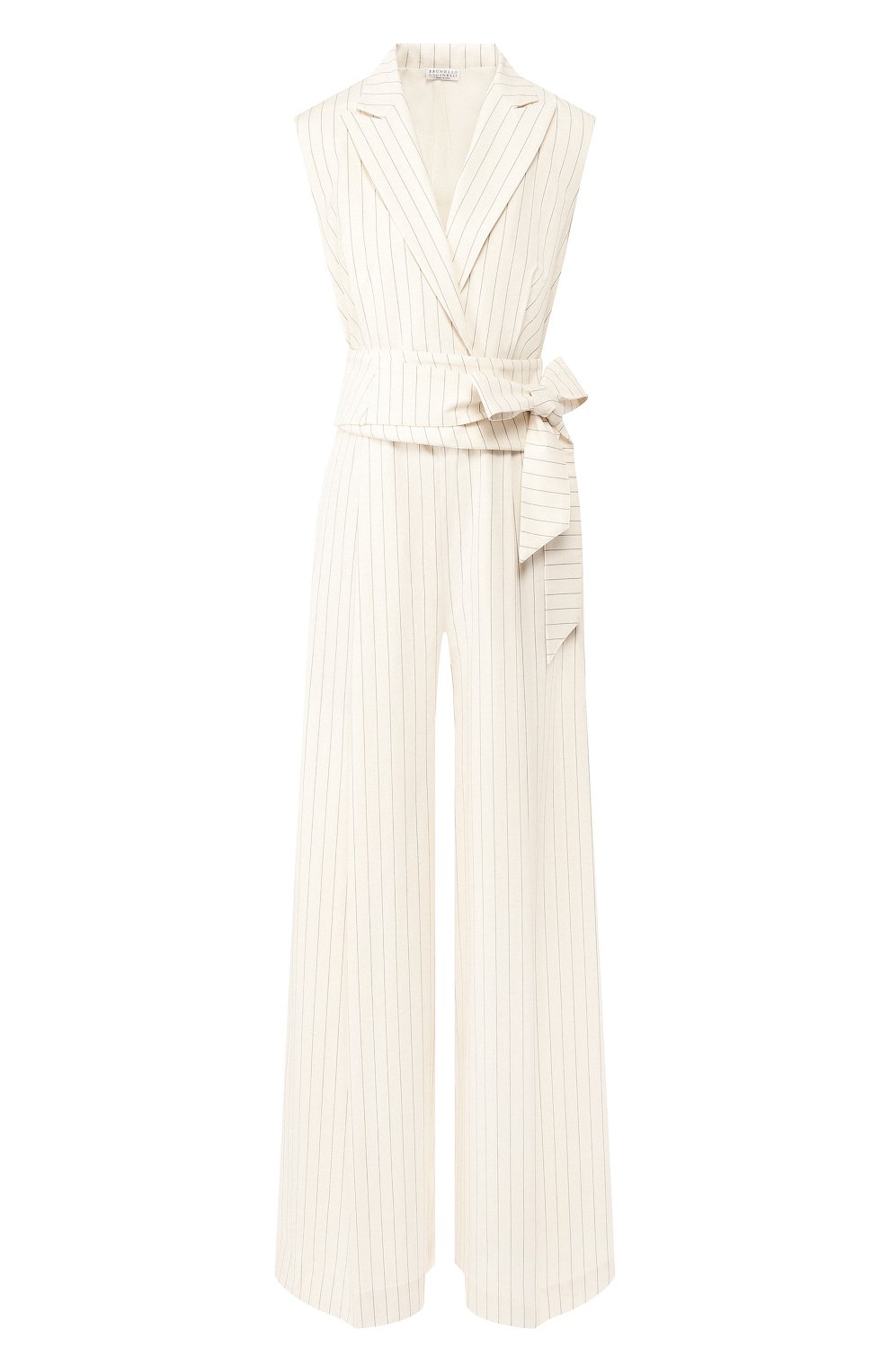Хлопковый комбинезон BRUNELLO CUCINELLI белого цвета по цене 322000 руб., арт. MF589P7254, фото 1 Хлопковый комбинезон BRUNELLO CUCINELLI, арт. MF589P7254, фото 1