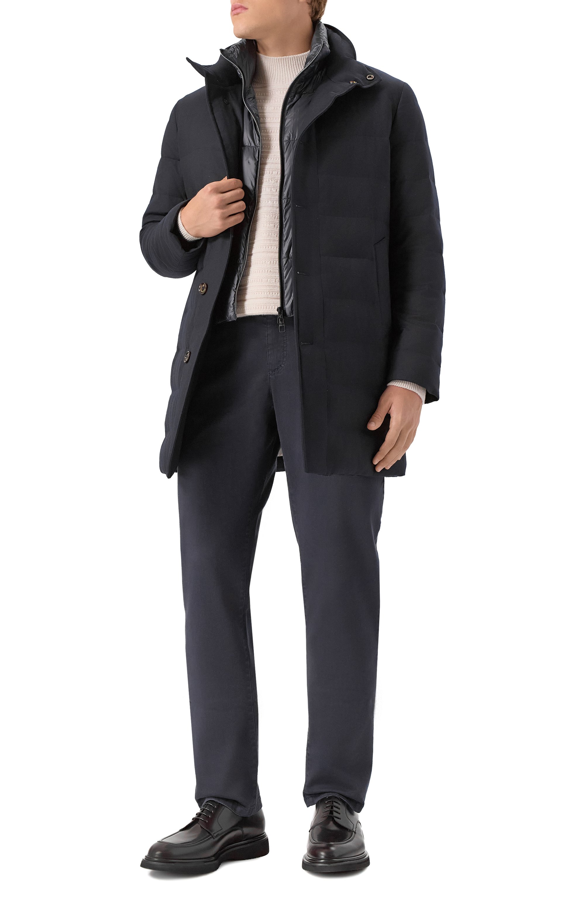 Джинсы regular ZILLI темно-синего цвета по цене 187500 руб., арт. J5T001M0462VNIR00_SET, фото 2 Джинсы regular ZILLI, арт. J5T001M0462VNIR00_SET, фото 2